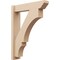 Ekena Millwork 6-in W x 26-in D x 34-in H Balboa Slat Rough Cedar Woodgrain TimberThane Outlooker, Primed Tan OUTUR060X26X34BOA24RCPR - alternate 1
